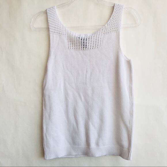 Chelsea & Theodore | Knit Tank Top White S NWT - Picture 9 of 11